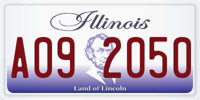 IL license plate A092050
