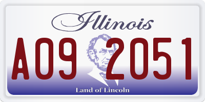 IL license plate A092051