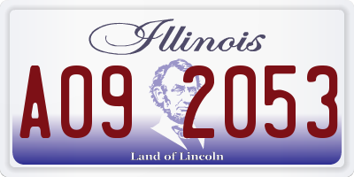 IL license plate A092053