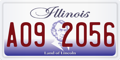 IL license plate A092056