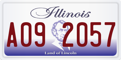 IL license plate A092057