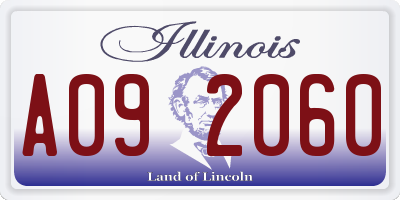 IL license plate A092060
