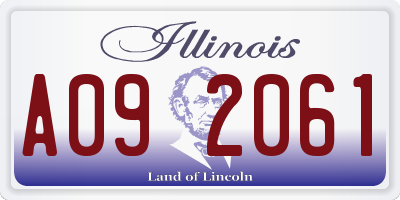 IL license plate A092061