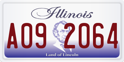IL license plate A092064