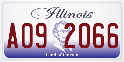 IL license plate A092066