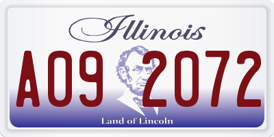 IL license plate A092072