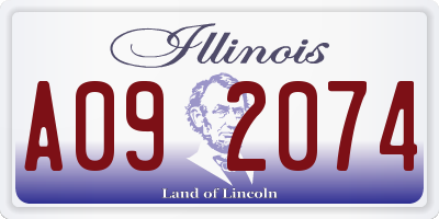 IL license plate A092074