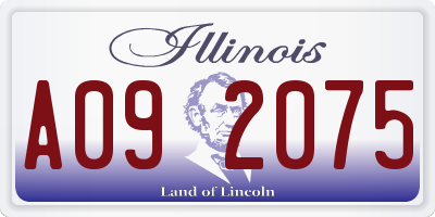 IL license plate A092075