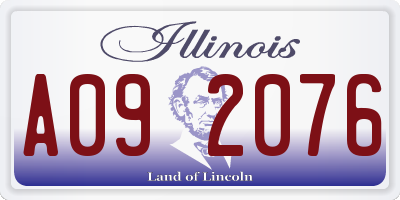 IL license plate A092076