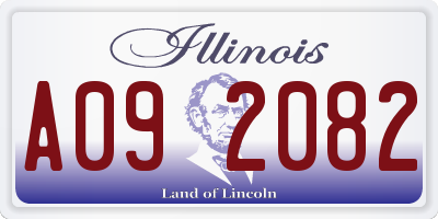 IL license plate A092082