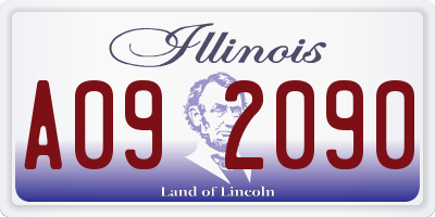 IL license plate A092090