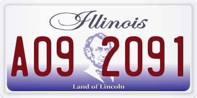 IL license plate A092091