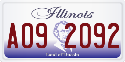 IL license plate A092092