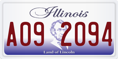 IL license plate A092094