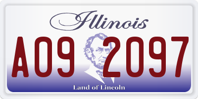 IL license plate A092097