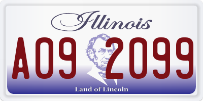 IL license plate A092099