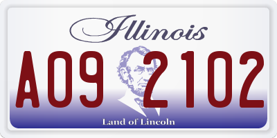 IL license plate A092102