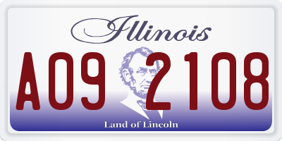 IL license plate A092108