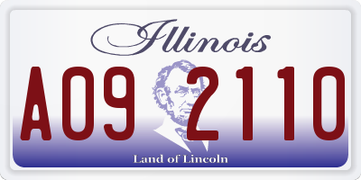 IL license plate A092110