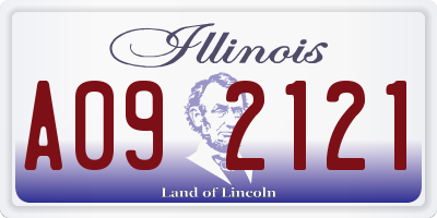IL license plate A092121