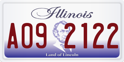 IL license plate A092122