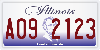 IL license plate A092123