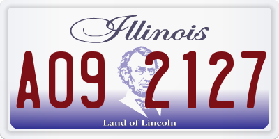 IL license plate A092127
