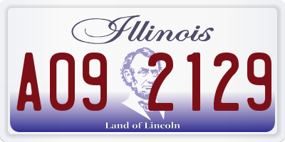 IL license plate A092129