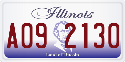 IL license plate A092130