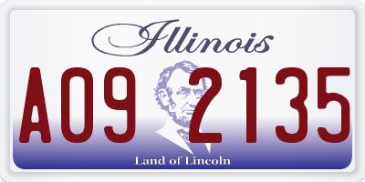 IL license plate A092135