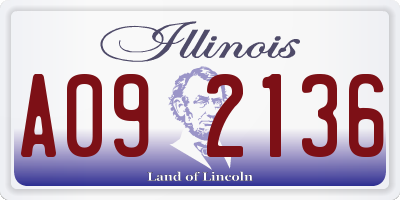 IL license plate A092136