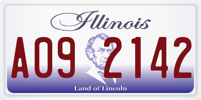 IL license plate A092142