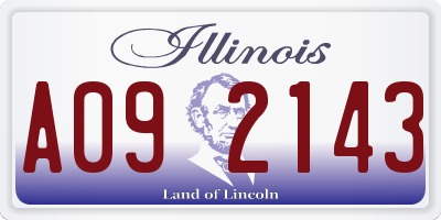IL license plate A092143