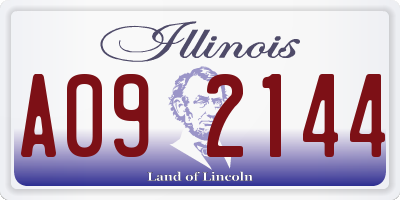IL license plate A092144