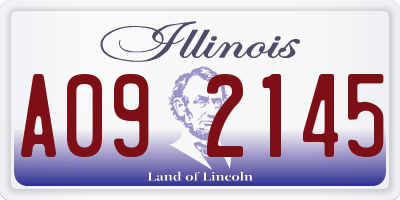 IL license plate A092145