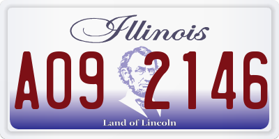 IL license plate A092146
