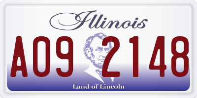IL license plate A092148