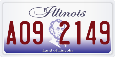 IL license plate A092149