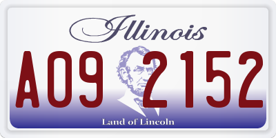 IL license plate A092152