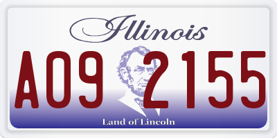 IL license plate A092155
