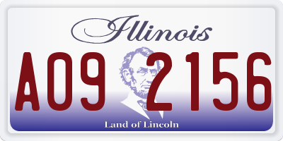IL license plate A092156