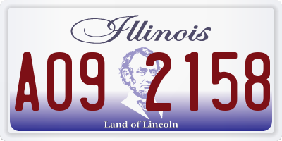 IL license plate A092158