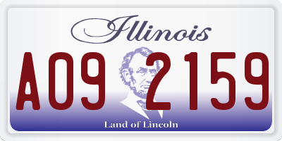 IL license plate A092159