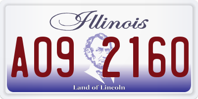 IL license plate A092160