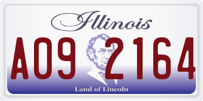 IL license plate A092164