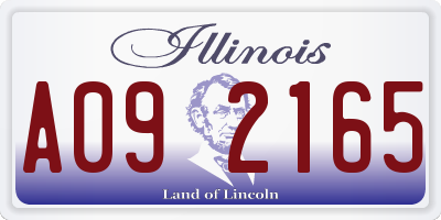 IL license plate A092165