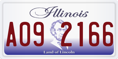 IL license plate A092166