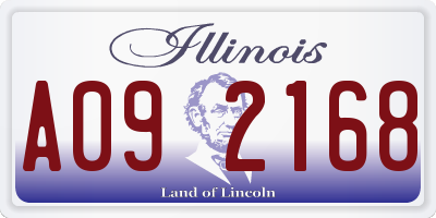IL license plate A092168