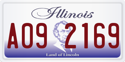 IL license plate A092169