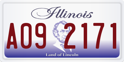 IL license plate A092171